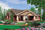 Front Rendering of Plan 1154 - The Ellington Front Rendering of Mascord House Plan 1154 - The Ellington