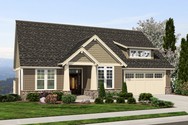 Front Rendering of Plan 1244 - The Brandywine Front Rendering of Mascord House Plan 1244 - The Brandywine
