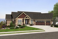 Front Rendering of Plan 1323 - The Paysholme Front Rendering of Mascord House Plan 1323 - The Paysholme