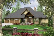 Front Rendering of Plan 1324 - The Lenhart Front Rendering of Mascord House Plan 1324 - The Lenhart