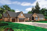 Front Rendering of Plan 1325 - The Amberg Front Rendering of Mascord House Plan 1325 - The Amberg