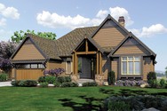 Front Rendering of Plan 1329 - The Sycamore Front Rendering of Mascord House Plan 1329 - The Sycamore