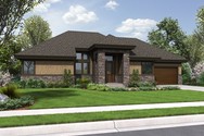 Front Rendering of Plan 1332 - The Thompson Front Rendering of Mascord House Plan 1332 - The Thompson