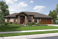 Front Rendering of Plan 1339 - The Briarwood Front Rendering of Mascord House Plan 1339 - The Briarwood
