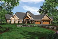 Front Rendering of Plan 1411D - The Timbersedge Front Rendering of Mascord House Plan 1411D - The Timbersedge