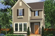 Front Rendering of Plan 21116A - The Elsie Front Rendering of Mascord House Plan 21116A - The Elsie