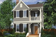 Front Rendering of Plan 21116B - The Ashville Front Rendering of Mascord House Plan 21116B - The Ashville