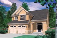 Front Rendering of Plan 2154F - The Corbett Front Rendering of Mascord House Plan 2154F - The Corbett