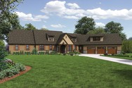Front Rendering of Plan 22156E - The Deschutes Front Rendering of Mascord House Plan 22156E - The Deschutes