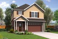 Front Rendering of Plan 22195 - The Melville Front Rendering of Mascord House Plan 22195 - The Melville