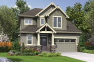 Front Rendering of Plan 22200B - The Willowcreek Front Rendering of Mascord House Plan 22200B - The Willowcreek