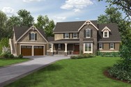 Front Rendering of Plan 22201 - The Hartford Front Rendering of Mascord House Plan 22201 - The Hartford