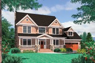 Front Rendering of Plan 2261H - The Camden Front Rendering of Mascord House Plan 2261H - The Camden