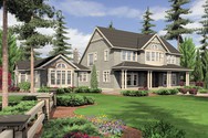 Front Rendering of Plan 2443 - The Seligman Front Rendering of Mascord House Plan 2443 - The Seligman