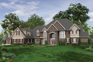 Front Rendering of Plan 2454 - The Elstad Front Rendering of Mascord House Plan 2454 - The Elstad