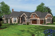 Front Rendering of Plan 2461 - The Dennison Front Rendering of Mascord House Plan 2461 - The Dennison
