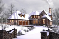Front Rendering of Plan 2470 - The Rivendell Manor Front Rendering of Mascord House Plan 2470 - The Rivendell Manor
