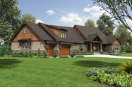Front Rendering of Plan 2471 - The Braecroft Front Rendering of Mascord House Plan 2471 - The Braecroft