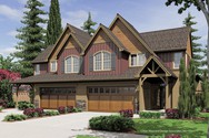 Front Rendering of Plan 4036-Unit B - The Aurora Front Rendering of Mascord House Plan 4036-Unit B - The Aurora