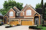 Front Rendering of Plan 4042-Unit A - The Mapplethorpe Front Rendering of Mascord House Plan 4042-Unit A - The Mapplethorpe