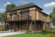 Front Rendering of Plan 4043 - The Olsen Front Rendering of Mascord House Plan 4043 - The Olsen