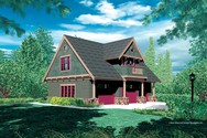 Front Rendering of Plan 5016 - The Athena Front Rendering of Mascord House Plan 5016 - The Athena