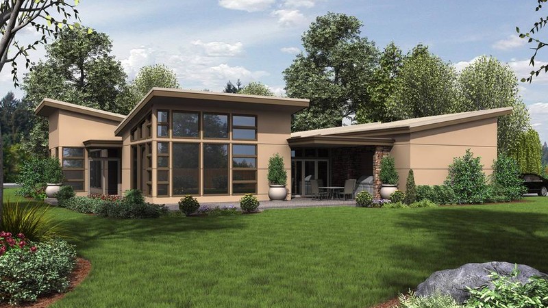 modern ranch style homes