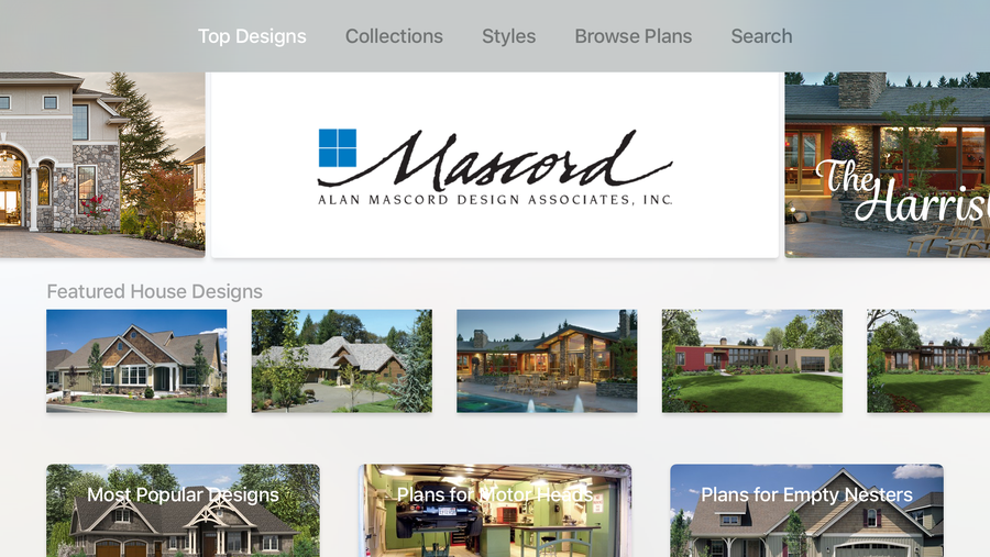 Mascord House Plans on Apple TV