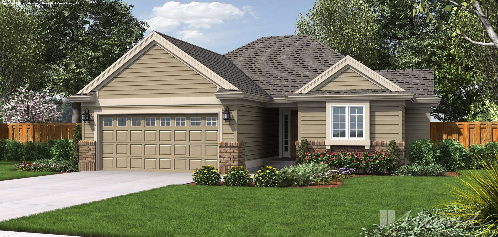 Mascord House Plan 1110: The Parker