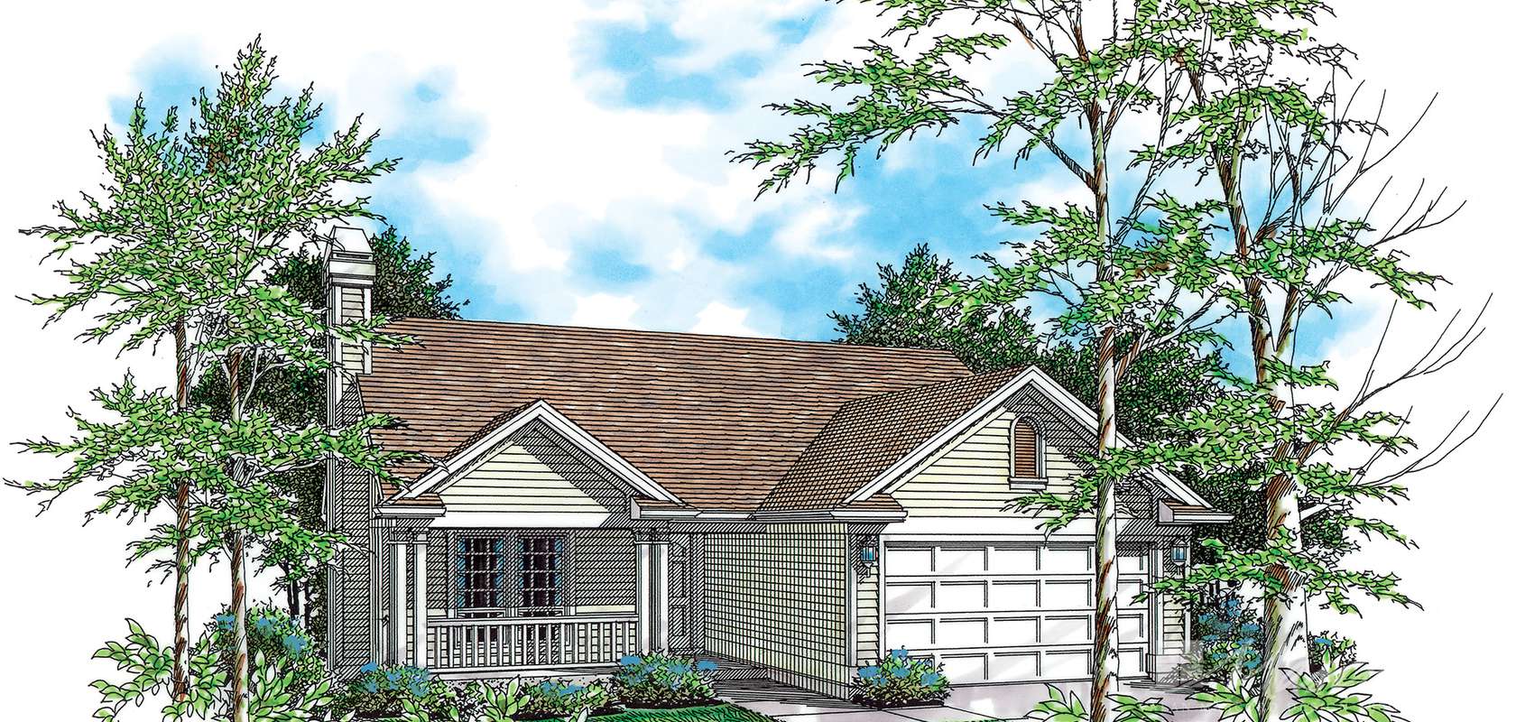 Mascord House Plan 1111A: The Woodbine