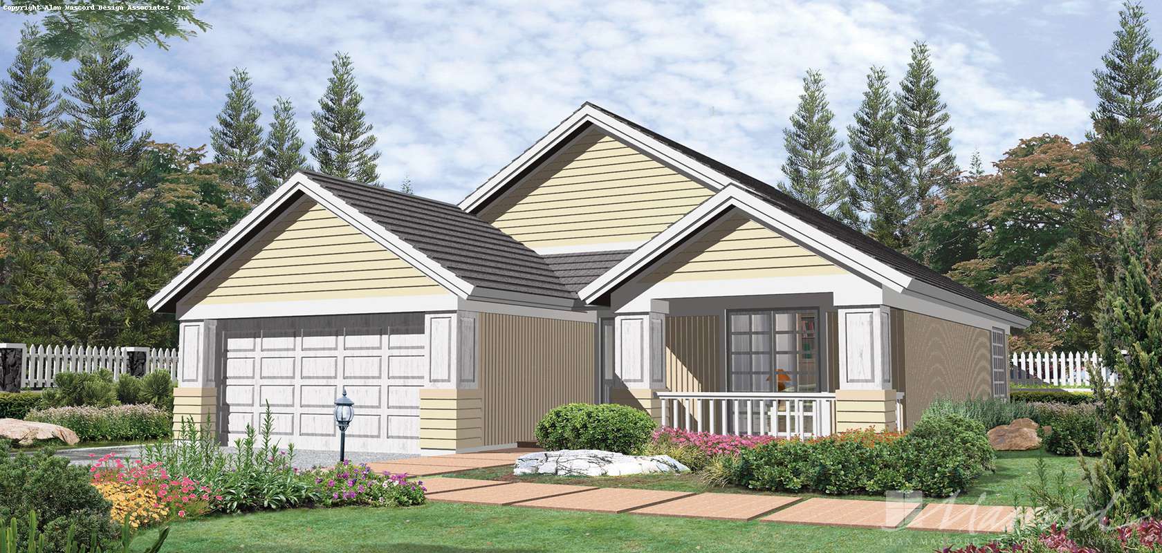 Mascord House Plan 1132B: The Laureline