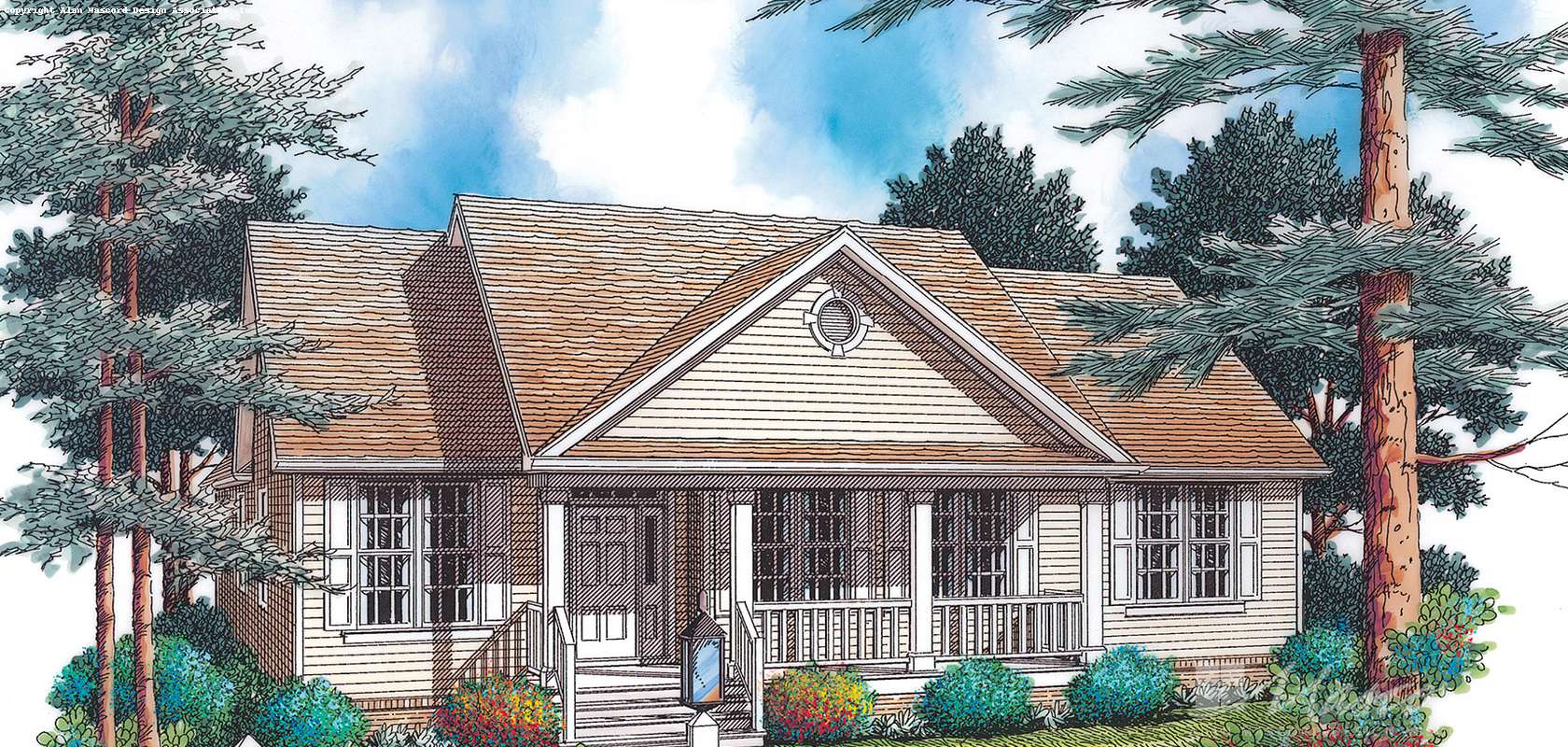 Mascord House Plan 1142: The Southwood