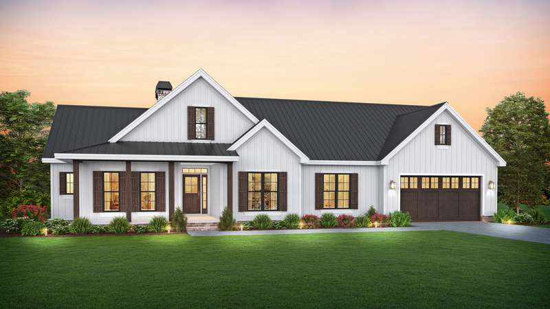 Farmhouse House Plan 1144BC The Jackson: 1975 Sqft, 4 Beds, 2 Baths