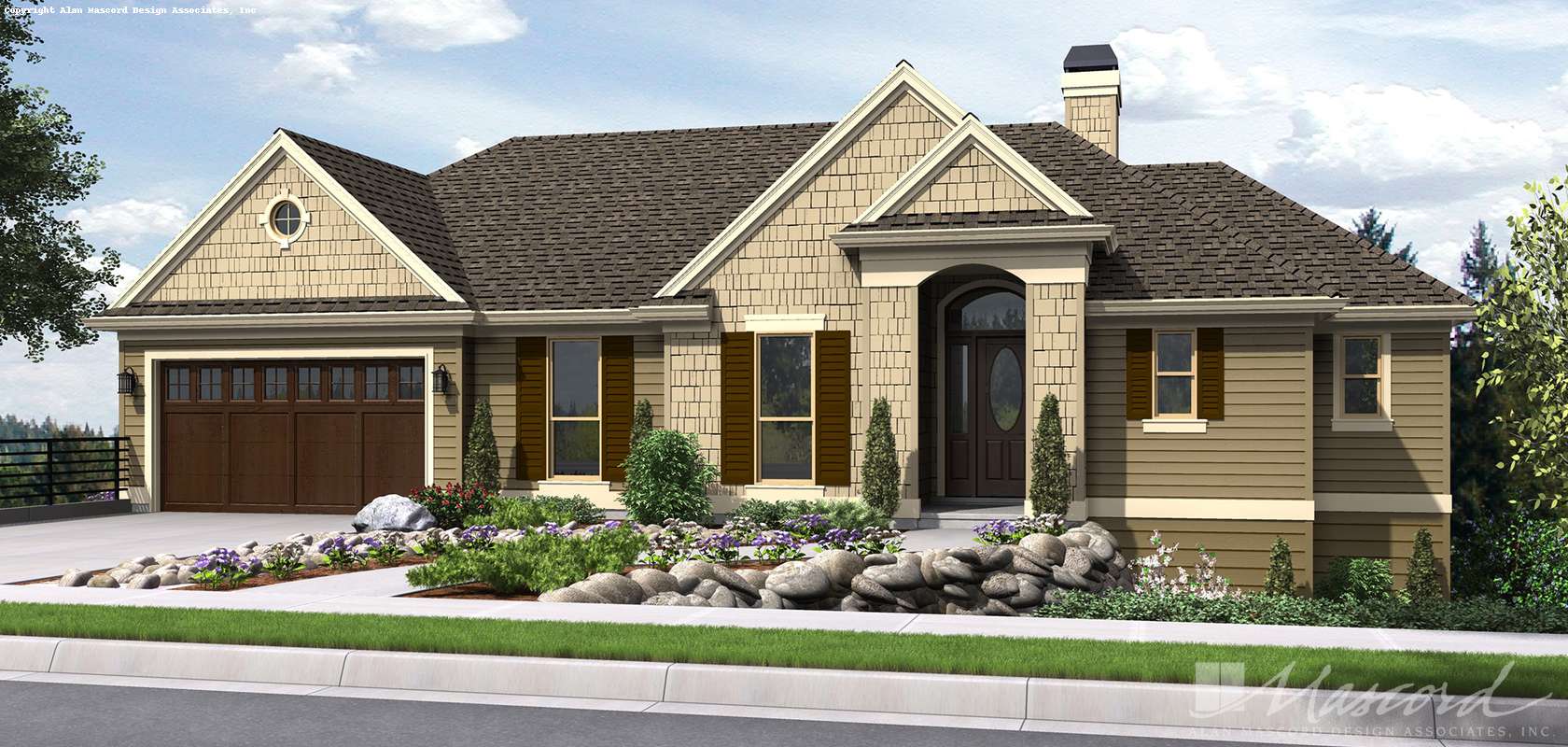 Mascord House Plan 1144EA: The Tumalo