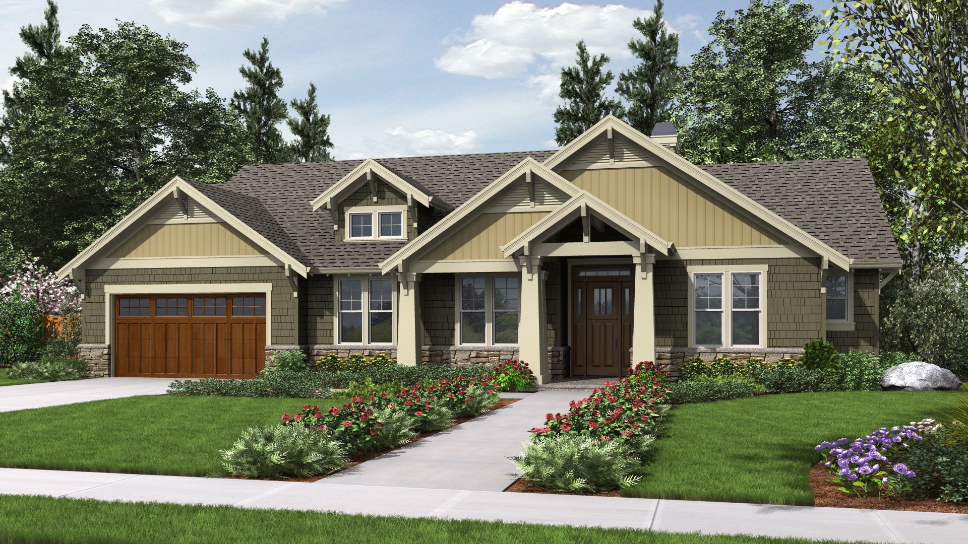 Craftsman House Plan 1144EB The Umatilla 1868 Sqft 3 