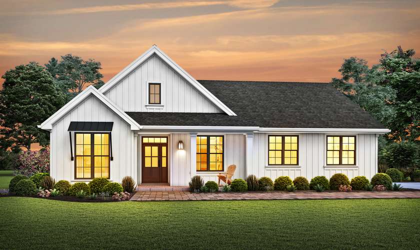 Farmhouse House Plan 1146k The Elm Tree Farm 1704 Sqft 3 Beds 2 1 Baths