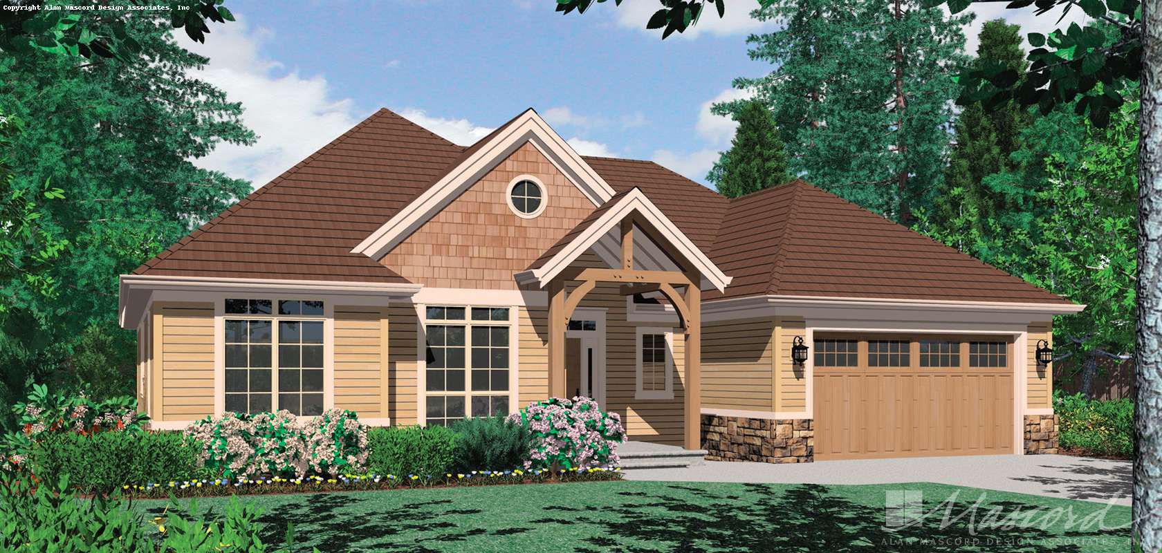 Mascord House Plan B1149B: The Pendleton