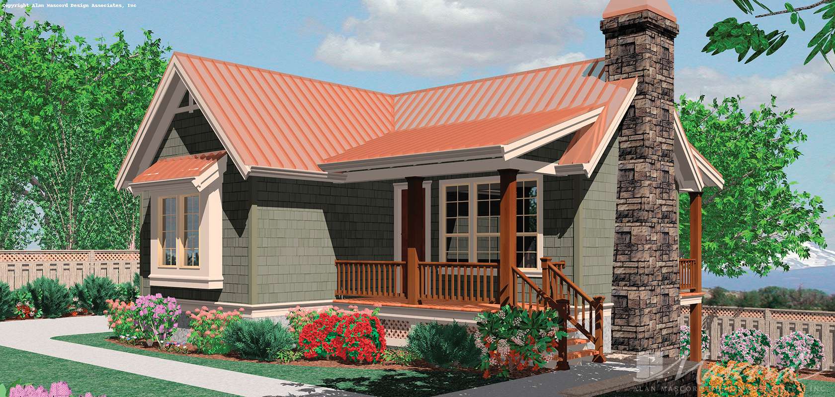 Mascord House Plan 1151: The Amorette