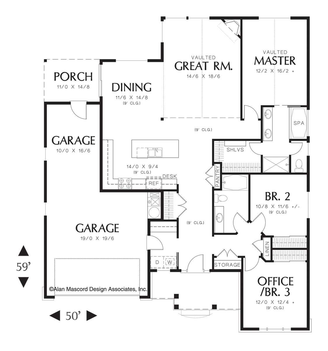 Cottage House Plan 1152A The Morton: 1800 Sqft, 3 Beds, 2 Baths