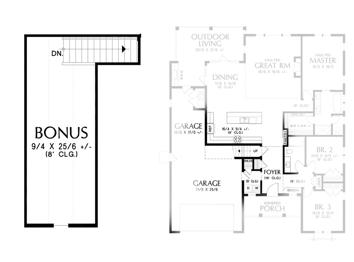 Contemporary House Plan 1152c The Humboldt 1878 Sqft 3 Beds 2 Baths