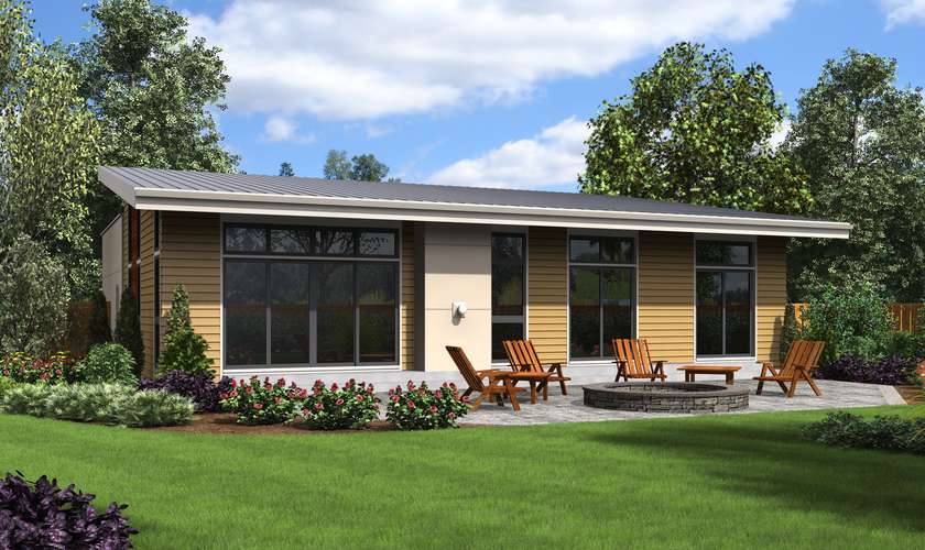 Contemporary House Plan 1161B The Cascade Lake 1624 Sqft, 3 Beds, 2 Baths