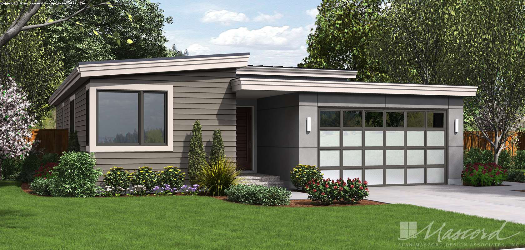 Mascord House Plan 1164ES: The Park Place