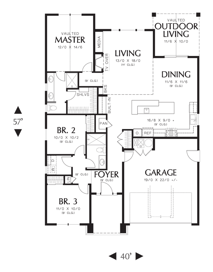 Craftsman House  Plan  1168ES The Espresso 1529 Sqft 3 