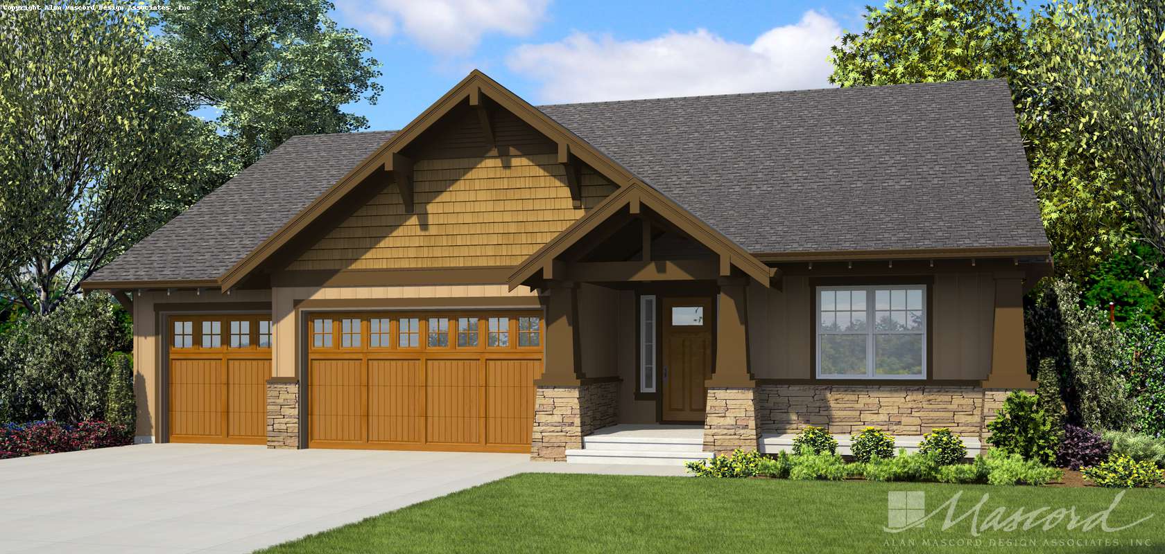 Mascord House Plan 1168A: The Americano
