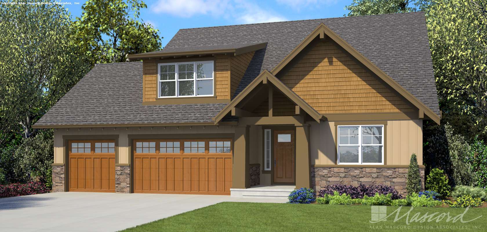 Mascord House Plan 1168B: The Breve