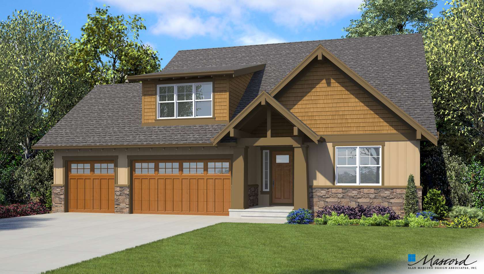 Mascord House Plan 1168B: The Breve