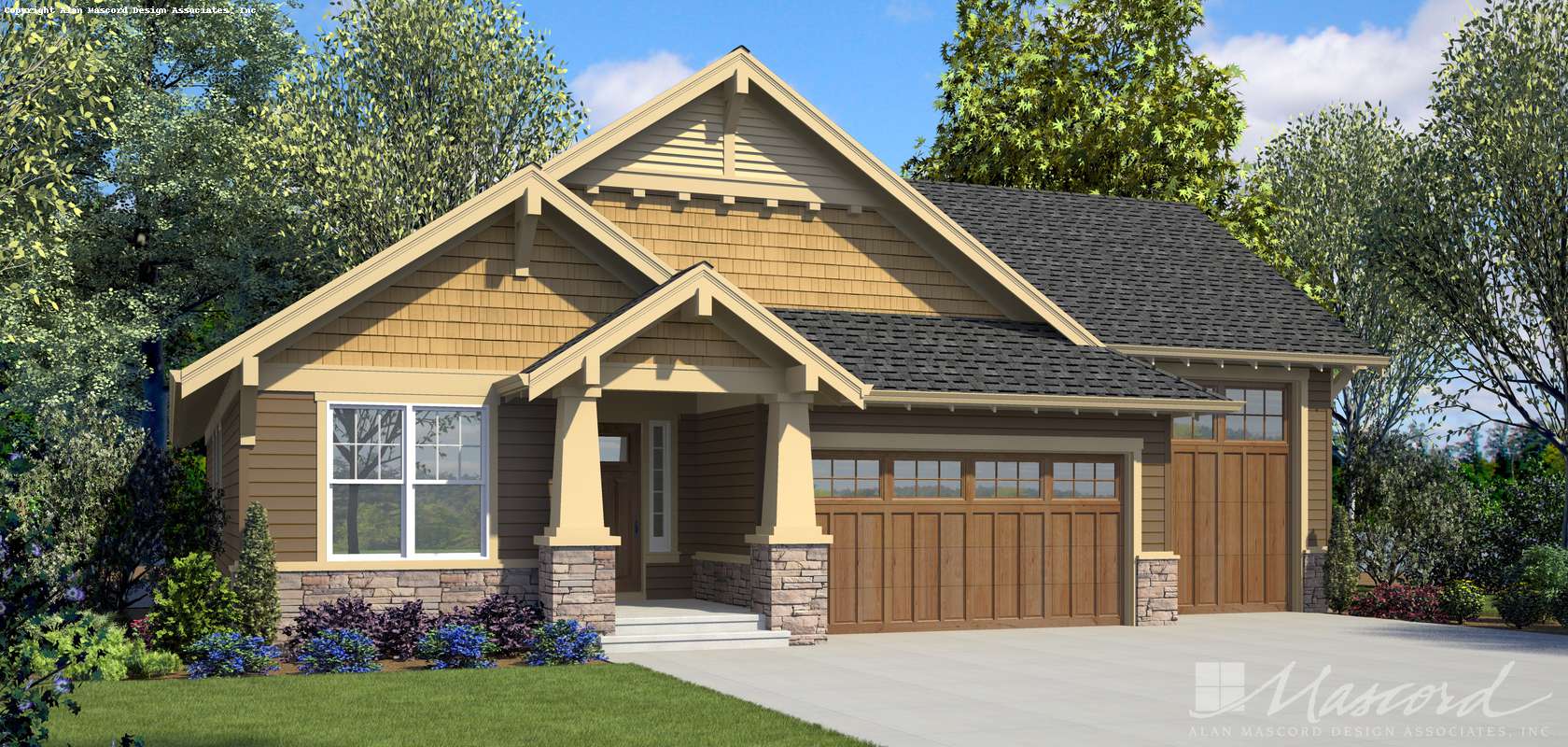 Mascord House Plan 1168C: The Cafe