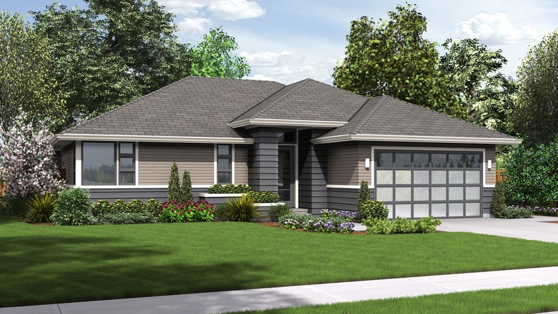 Ranch House Plan 1169ES The Modern Ranch: 1608 Sqft, 3 Beds, 2 Baths