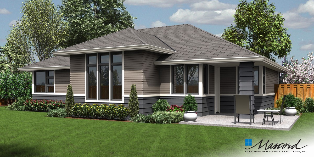 mascord house plan 1169es - the modern ranch mascord house plan 1169es - the modern ranch