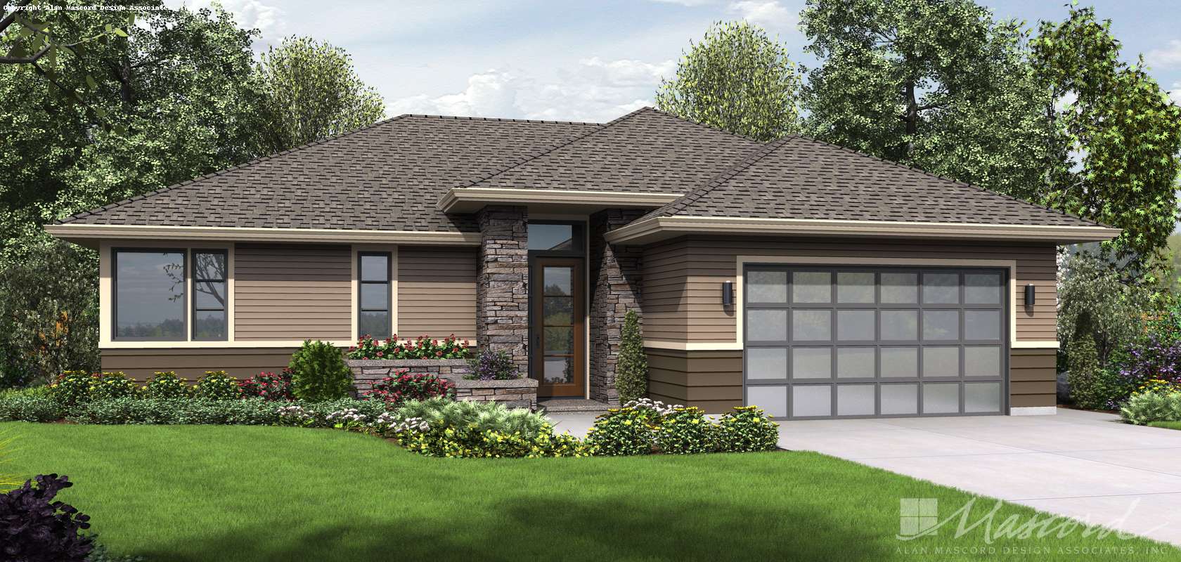 Mascord House Plan 1169B: The Whittier